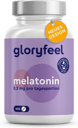 Gloryfeel Melatonin Tabletten vegan und zuckerfrei mit 400 mg – Bild 1 von 1
