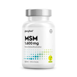 Gloryfeel MSM Kapseln hochdosiert 365 Stück vegan glutenfrei und laktosefrei für Sportler – Bild 1 von 1