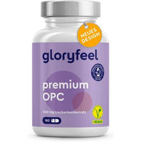 Produktbild von Gloryfeel OPC Traubenkernextrakt Premium Kapseln Vegan 180 Stück