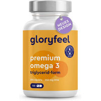 Produktbild von Gloryfeel Premium Omega 3 Fischöl Kapseln 120 Stück