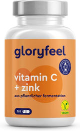 gloryfeel Vitamin C und Zink Kapseln mit 1000 mg Calciumascorbat 365 Stück – Bild 1 von 1