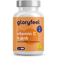 Produktbild von gloryfeel Vitamin C und Zink Kapseln mit 1000 mg Calciumascorbat 365 Stück