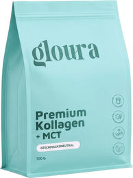 Gloura Premium Kollagen bioaktiv Hydrolysat Pulver mit MCT Typ I & III aus Rind, laktosefrei, glutenfrei und zuckerfrei – Bild 1 von 1
