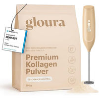 Produktbild von Gloura Premium Kollagen bioaktives Hydrolysat Pulver Typ I & III aus Rind, zuckerfrei und ohne Zusatzstoffe, 500 g