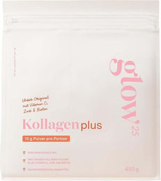 Glow25 Collagen Plus Pulver 450g mit Vitamin C, Zink und Biotin glutenfrei und zuckerfrei – Bild 1 von 2