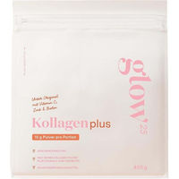 Produktbild von Glow25 Collagen Plus Pulver 450g mit Vitamin C, Zink und Biotin glutenfrei und zuckerfrei