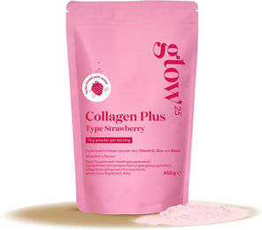 Glow25 Collagen Plus Typ 1 & 3 Pulver Erdbeere 450 g – Bild 1 von 1