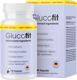 Glucofit Kapseln von Glory Products OÜ mit Pflanzenextrakten, Mineralstoffen und Vitaminen, 90 Kapseln – Bild 1 von 1