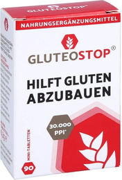 GluteoStop Verdauungsenzyme in Tablettenform von ineo Pharma, 90 Stück, vegan, zuckerfrei und laktosefrei – Bild 1 von 11