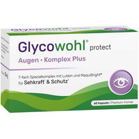 Produktbild von Glycowohl Augenkomplex Plus Vitamin-Kombination Kapseln vegan für Erwachsene und Senioren 60 Stück