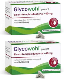 Glycowohl Eisen-Komplex duodenal 40 mg mit Vitamin C vegetarisch Kapseln 180 Stück – Bild 1 von 4