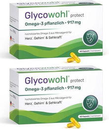 Glycowohl Omega-3 Kapseln vegan mit DHA EPA DPA glutenfrei und laktosefrei – Bild 1 von 1