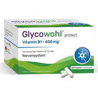 Produktbild von Glycowohl Vitamin B1 Thiamin 400 mg Kapseln vegan 200 Stück