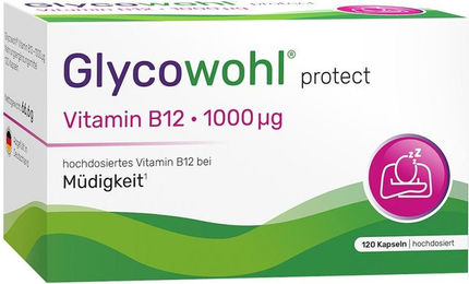 Glycowohl Vitamin B12 1000 µg hochdosiert vegan Kapseln für Schwangere und Stillende 120 Stück – Bild 1 von 3