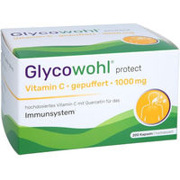 Produktbild von GLYCOWOHL Vitamin C 1000 mg mit Quercetin vegan Kapseln 200 Stück ohne Zusatzstoffe