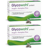 Produktbild von Glycowohl Vitamin-Kombination Augenkomplex mit Lutein und Vitamin A + E Kapseln vegan für Senioren 120 Stück