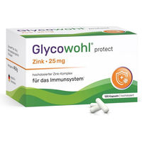 Produktbild von Glycowohl Zink-Komplex 25 mg Kapseln vegan ohne Zusatzstoffe 120 Stück