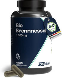 GOaktiv Bio Brennnessel Kapseln vegan ohne Zusatzstoffe 180 Kapseln – Bild 1 von 6
