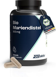GOaktiv Bio Mariendistel Kapseln Vegan ohne Zusatzstoffe 180 Stück – Bild 1 von 1