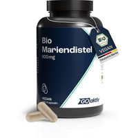 Produktbild von GOaktiv Bio Mariendistel Kapseln Vegan ohne Zusatzstoffe 180 Stück
