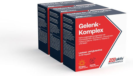 GOaktiv Gelenk-Komplex Hyaluronsäure Kapseln glutenfrei und laktosefrei 6x 60 Kapseln – Bild 1 von 6
