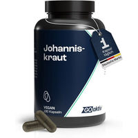Produktbild von GOaktiv Johanniskraut Kapseln vegan ohne Zusatzstoffe 180 Stück