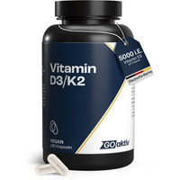 Produktbild von GOaktiv Vitamin D3+K2 5000 IE Kapseln 180 Stück vegan