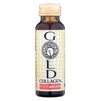 Produktbild von Gold Collagen Forte Ageless Kollagen Ampullen mit marinem Fischkollagen 10 Fläschchen