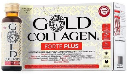 Gold Collagen Forte Plus Kollagen Ampullen 10 Fläschchen à 50 ml mit 8 g Kollagen – Bild 1 von 1