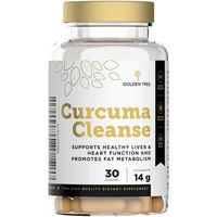 Produktbild von Golden Tree Curcuma Cleanse Kapseln mit standardisiertem Extrakt glutenfrei laktosefrei und ohne Zusatzstoffe