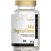 Produktbild von Golden Tree My ThyroGem Kapseln vegan glutenfrei laktosefrei ohne Zusatzstoffe