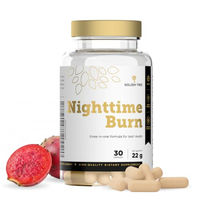 Produktbild von Golden Tree Nighttime Burn Ballaststoff-Komplex mit Baldrian vegan Kapseln 30 Stück