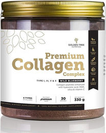 Golden Tree Premium Collagen Complex Pulver mit Typ I und Typ III Kollagen, zuckerfrei und ohne Zusatzstoffe – Bild 1 von 4