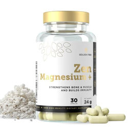 Golden Tree Zen Magnesium Kapseln vegan glutenfrei laktosefrei 30 Stück – Bild 1 von 3