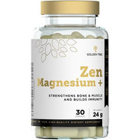 Produktbild von Golden Tree Zen Magnesium Kapseln vegan glutenfrei laktosefrei ohne Zusatzstoffe 30 Stück