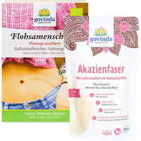Produktbild von Govinda Bio Flohsamenschalen und Akazienfasern Ballaststoff-Komplex Pulver vegan und glutenfrei