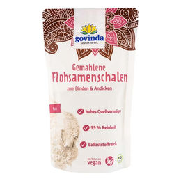 GOVINDA Flohsamenschalen Pulver 170 g, fein gemahlen, vegan und glutenfrei – Bild 1 von 1