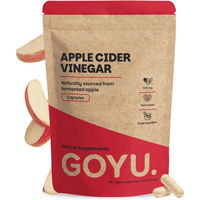 Produktbild von GOYU Apfelessig Kapseln 500 mg mit Mutter vegan und ohne Zusatzstoffe 60 Kapseln