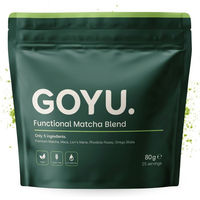 Produktbild von GOYU Matcha Blend Cupplement Funktionelle Matcha-Mischung mit Kräuter-Komplex Maca Lion’s Mane Rhodiola und Ginkgo Pulver vegan ohne Zusatzstoffe 80 g