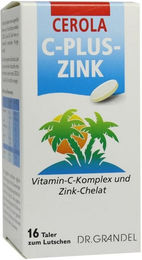 Grandel Cerola C plus Zink Lutschtabletten mit Acerola und Hagebutte glutenfrei und laktosefrei 150 Stück – Bild 1 von 1