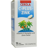 Produktbild von Grandel Cerola C plus Zink Lutschtabletten mit Acerola und Hagebutte glutenfrei und laktosefrei 150 Stück