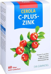 Grandel Cerola C plus Zink Lutschtabletten mit Acerola und Hagebutte glutenfrei und laktosefrei 60 Stück – Bild 1 von 1