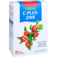 Produktbild von Grandel Cerola C plus Zink Lutschtabletten mit Acerola und Hagebutte glutenfrei und laktosefrei 60 Stück