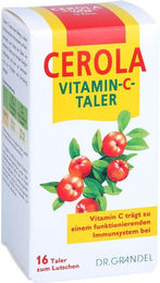 Grandel Cerola Vitamin C Lutschtabletten mit Acerola und Hagebutte glutenfrei 16 Stück – Bild 1 von 1