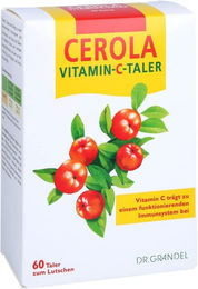 Grandel Cerola Vitamin C Lutschtabletten mit Acerola und Hagebutte glutenfrei 60 Stück – Bild 1 von 1