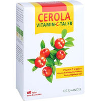 Produktbild von Grandel Cerola Vitamin C Lutschtabletten mit Acerola und Hagebutte glutenfrei 60 Stück