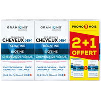 Produktbild von Granions Pro Keracys Haar 4in1 Tabletten mit Zink, Biotin und Selen, glutenfrei und laktosefrei, 270 Tabletten