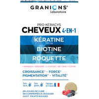 Produktbild von Granions Pro Keracys Haar Lutschtabletten mit Zink, Biotin und Selen, 56 Stück, zuckerfrei, glutenfrei und laktosefrei