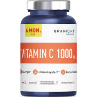 Produktbild von Granions Vitamin C 1000 mg Ascorbinsäure Tabletten Vegan für Erwachsene 180 Stück