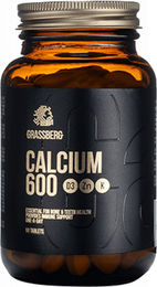 Grassberg Calcium 600 mit Vitamin D3 und Zink, 90 Tabletten – Bild 1 von 4